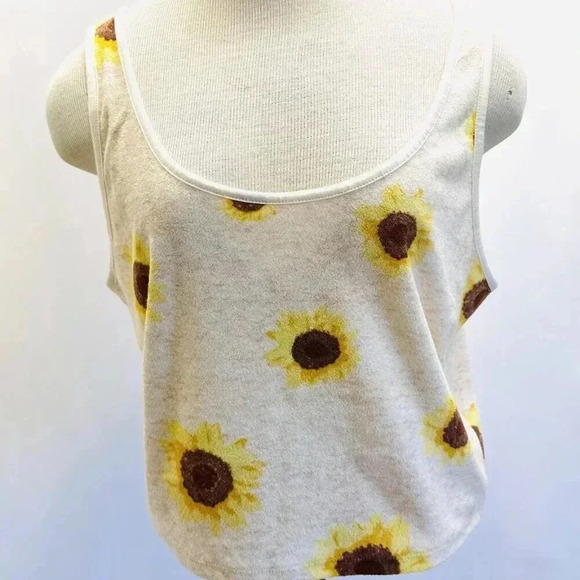 NWT SO GOODS FOR LIFE Juniors Sleeveless Pullover Scoop Neck Tank Top Floral XL - Picture 1 of 12